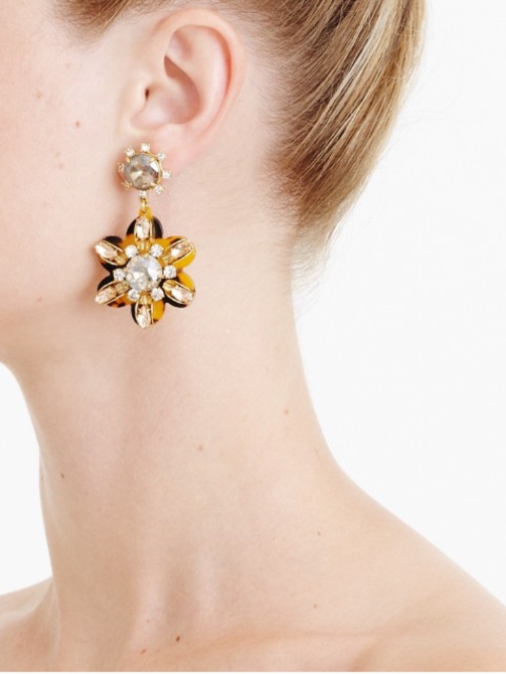 J.Crew Petal Burst Drop Earrings